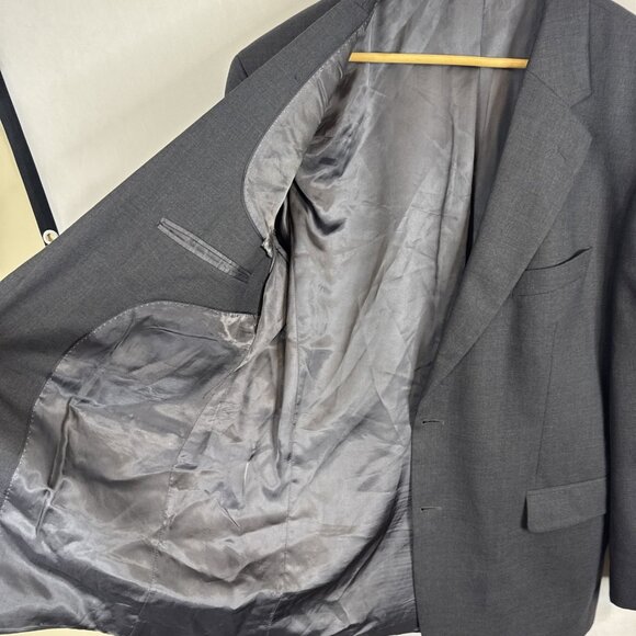 Brooks Brothers 346 charcoal Gray stretch wool blazer 44R Egypt classic 2 button - Picture 8 of 8